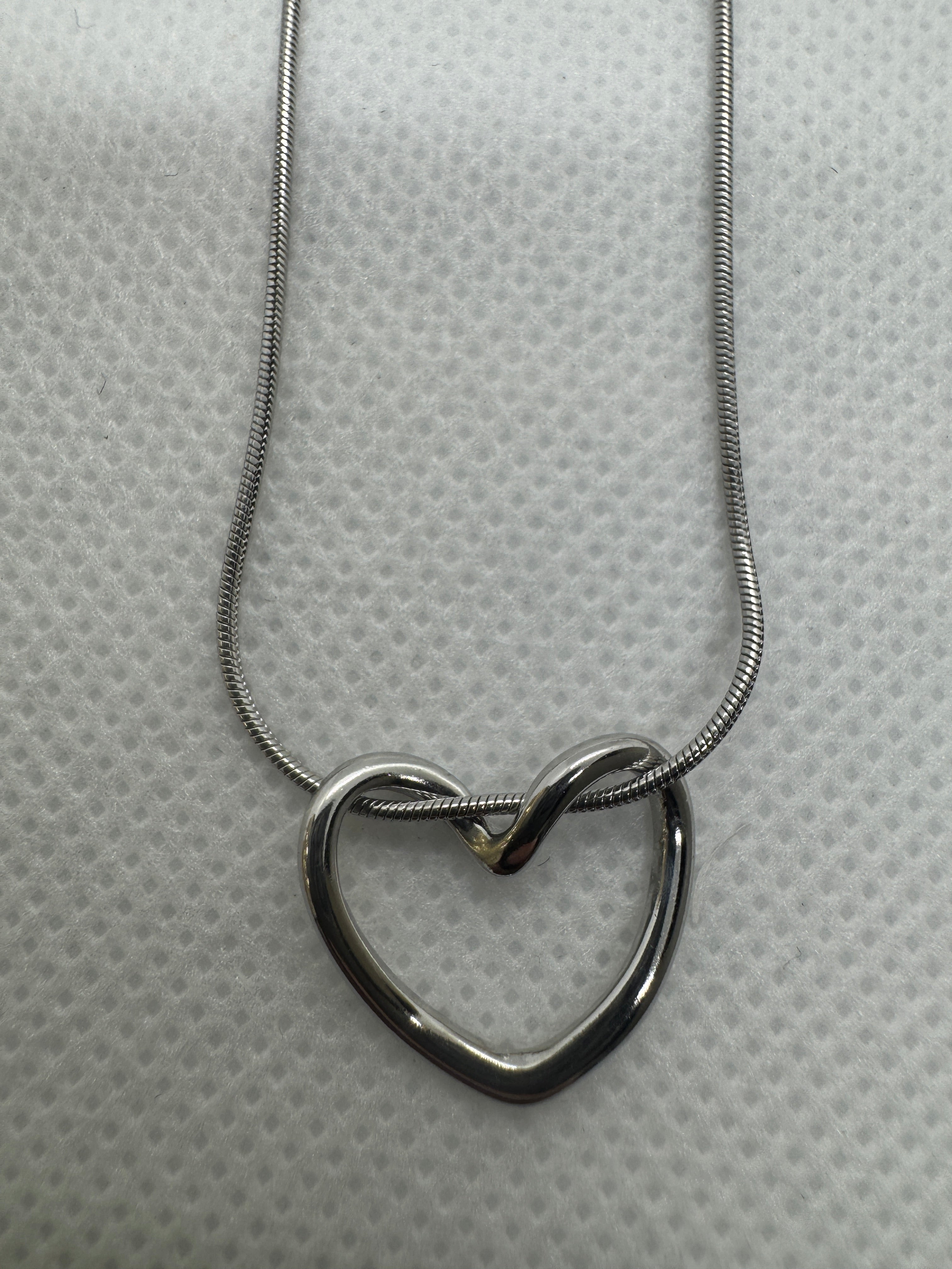 Collana cuore infinito argento