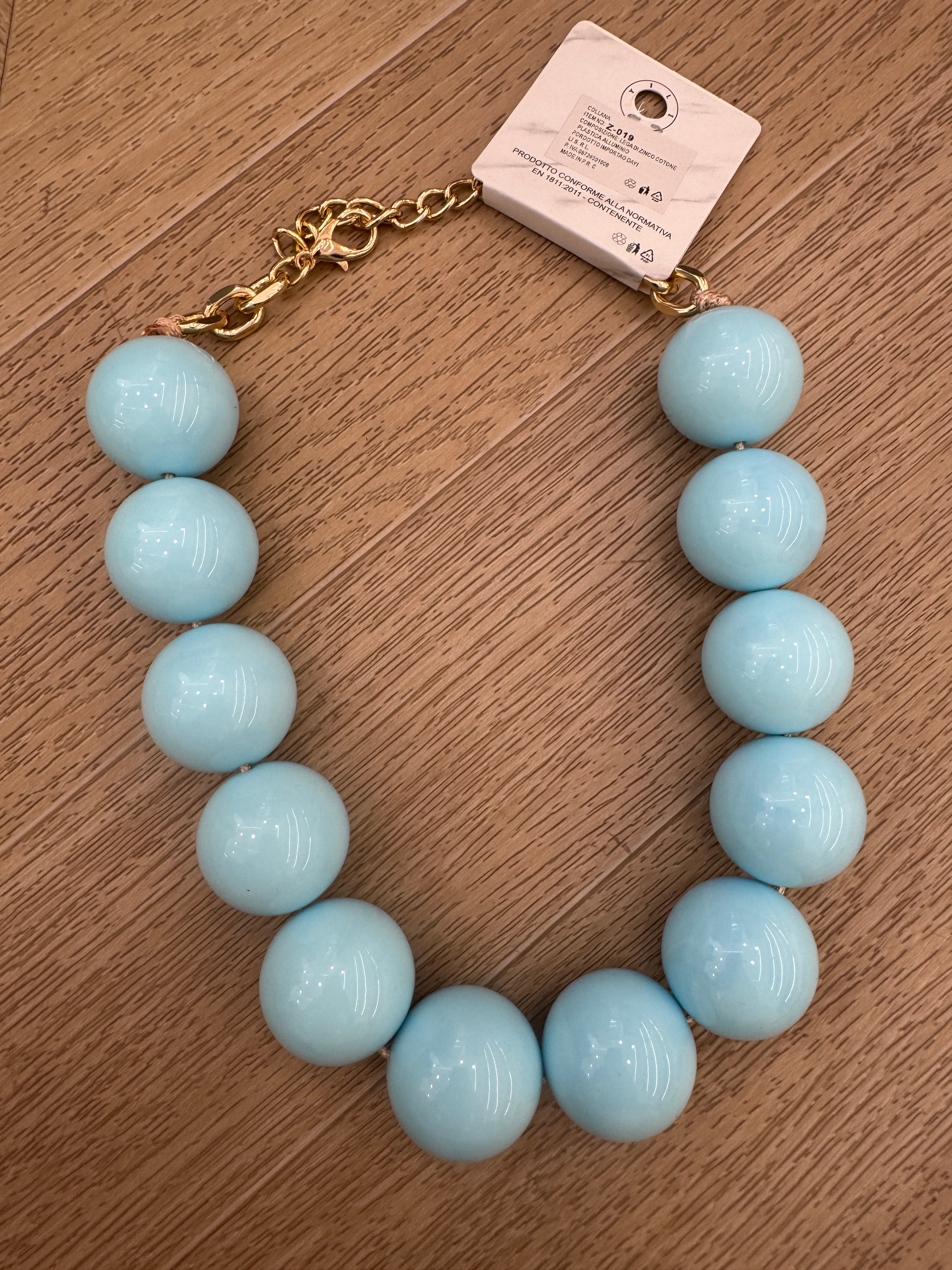collana positano celeste