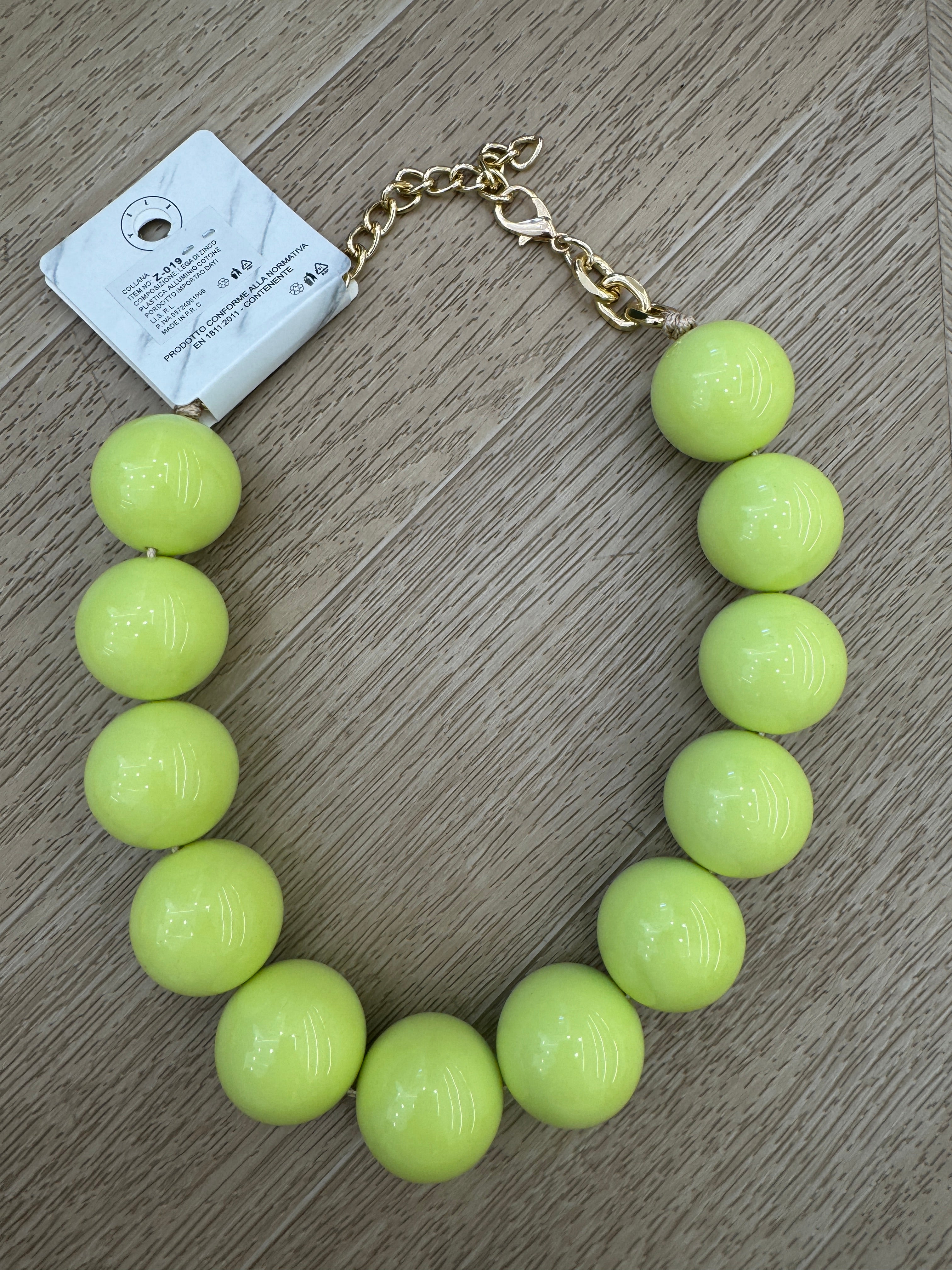 collana positano verde lime