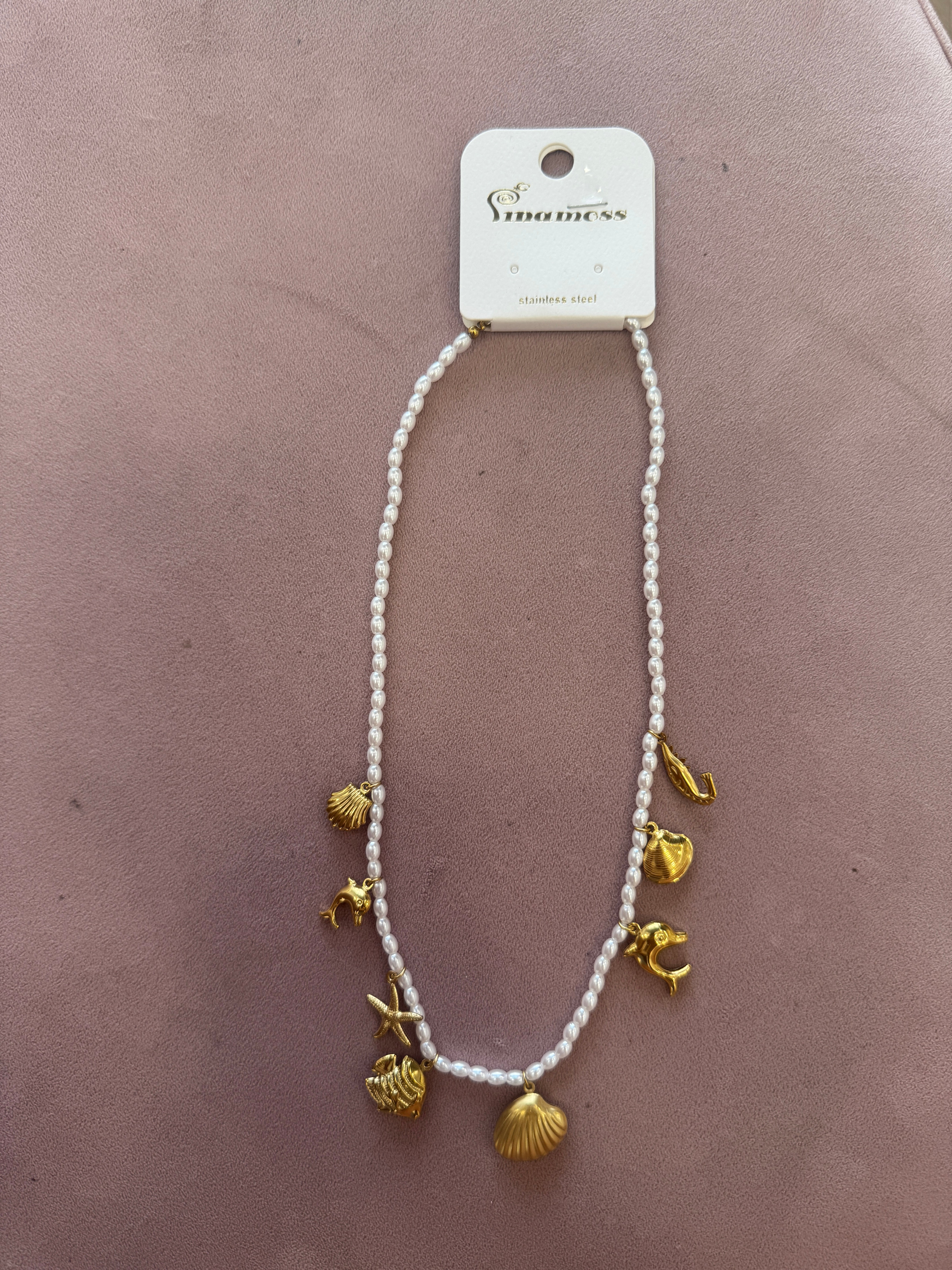 Collana perle marine