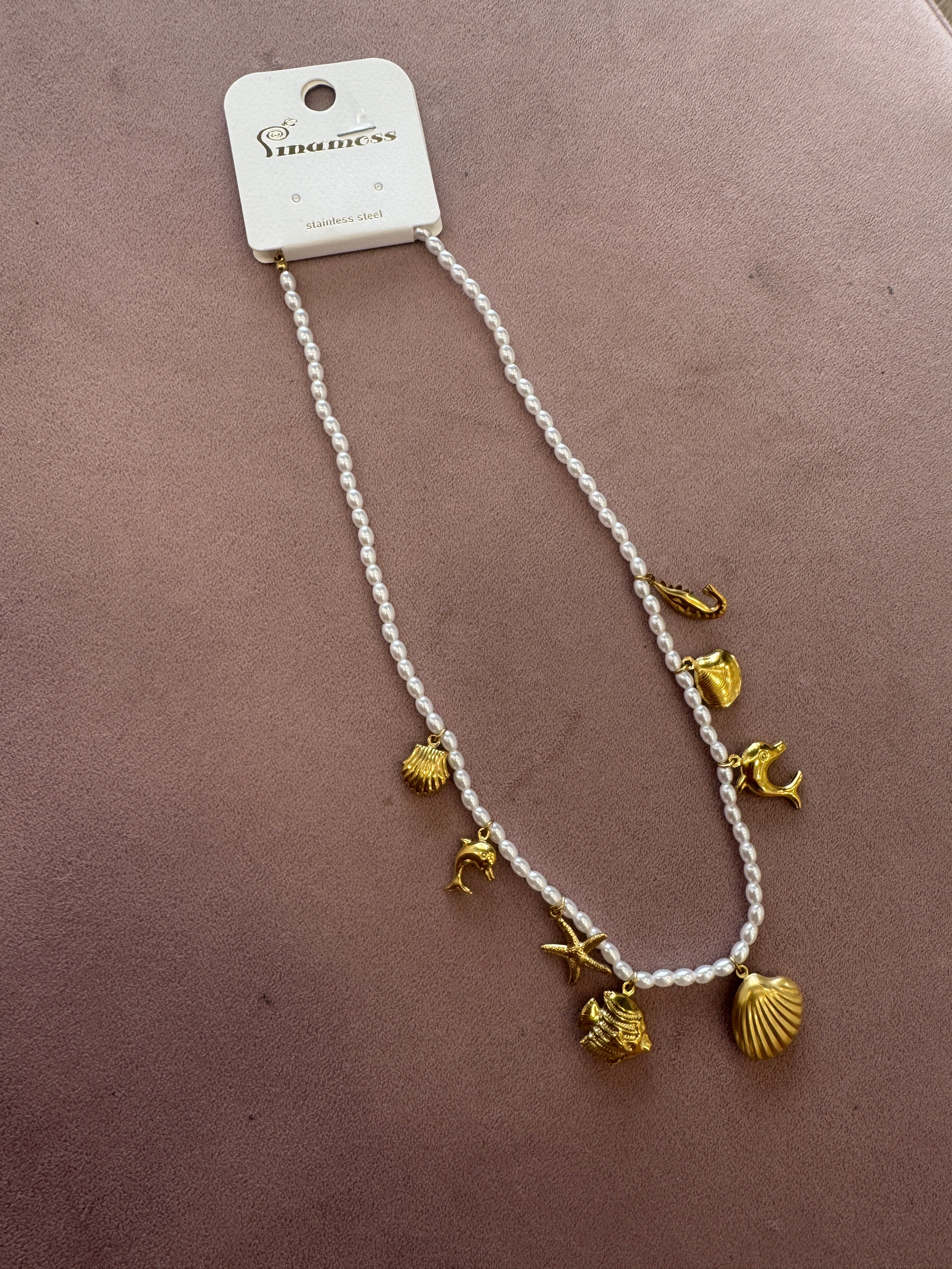 Collana perle marine