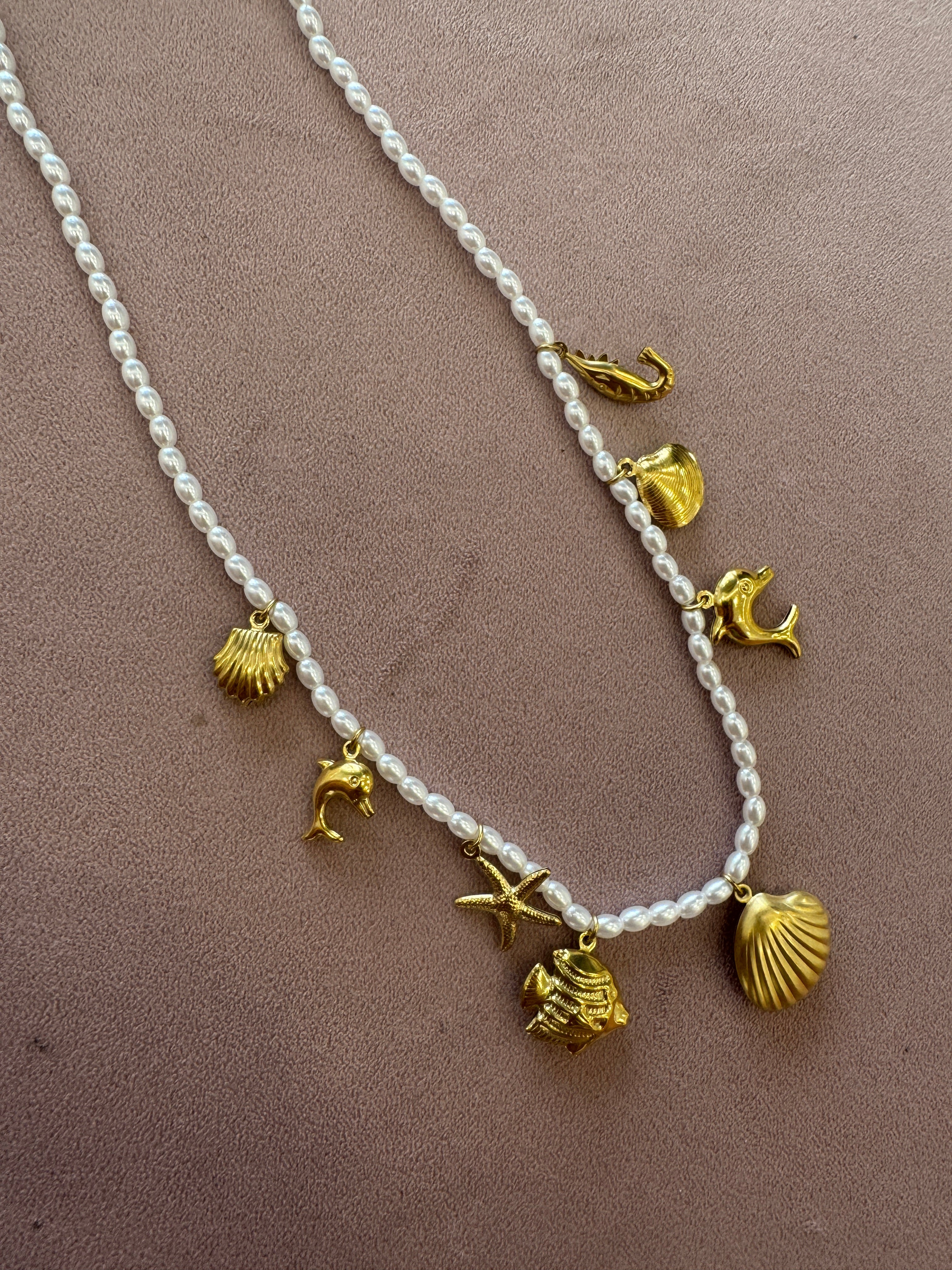 Collana perle marine