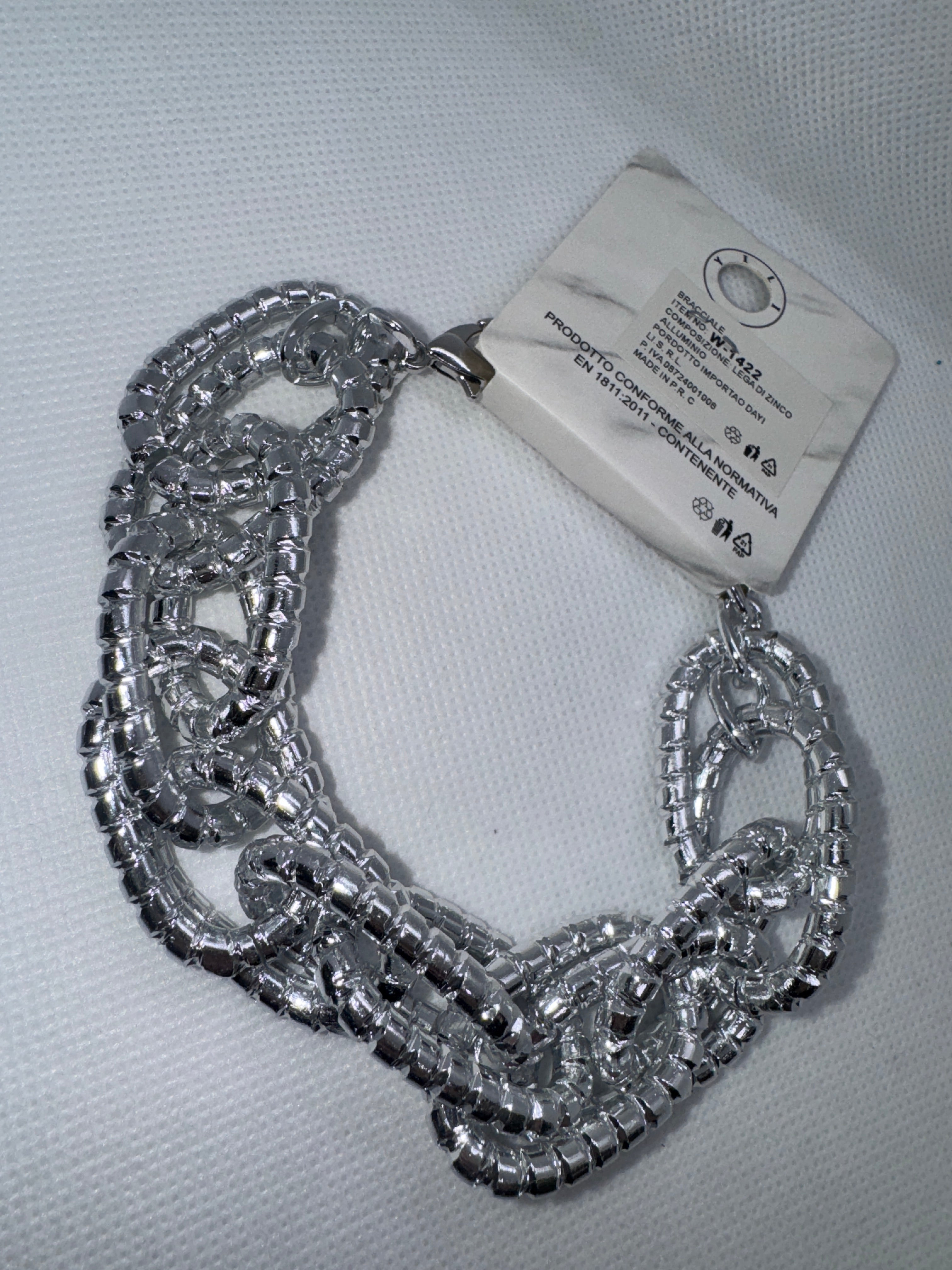 Bracciale intrecciato argento